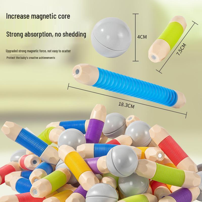 Multifunctional Magnetic Twist Sticks: Concentration & Dexterity Builder for Kids