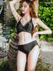 ISLAYCAOLILA Damen CD6 Aida Bikini-Set, Neckholder, Wickel-Badeanzug, Dreieck, Getrennt, Gepolstert, Bügellos (Schwarz, Größe M)