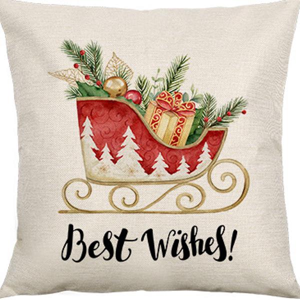 Federa Cuscino con Stampa Natalizia Decorazione Soggiorno Casa Babbo Natale Abbraccio Nuovo Divano Cuscino di Natale