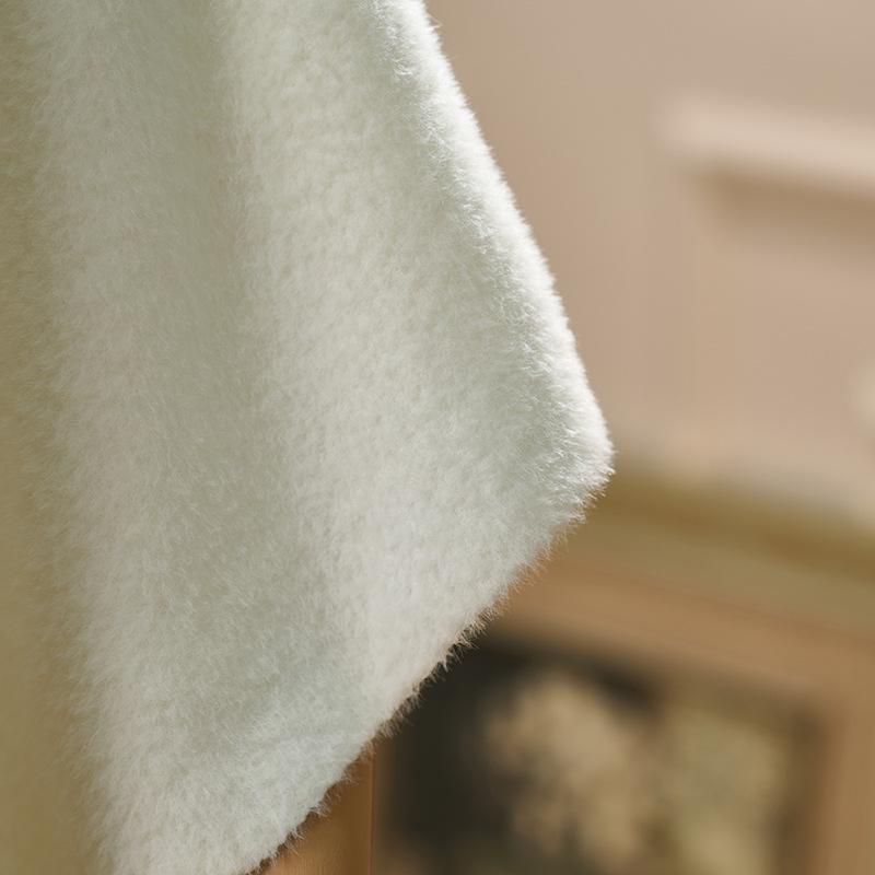 Elegant Cheongsam Shawl: Versatile Spring & Autumn Faux Mink Velvet Cape with Pearl Edging. Perfect for Daily Wear.