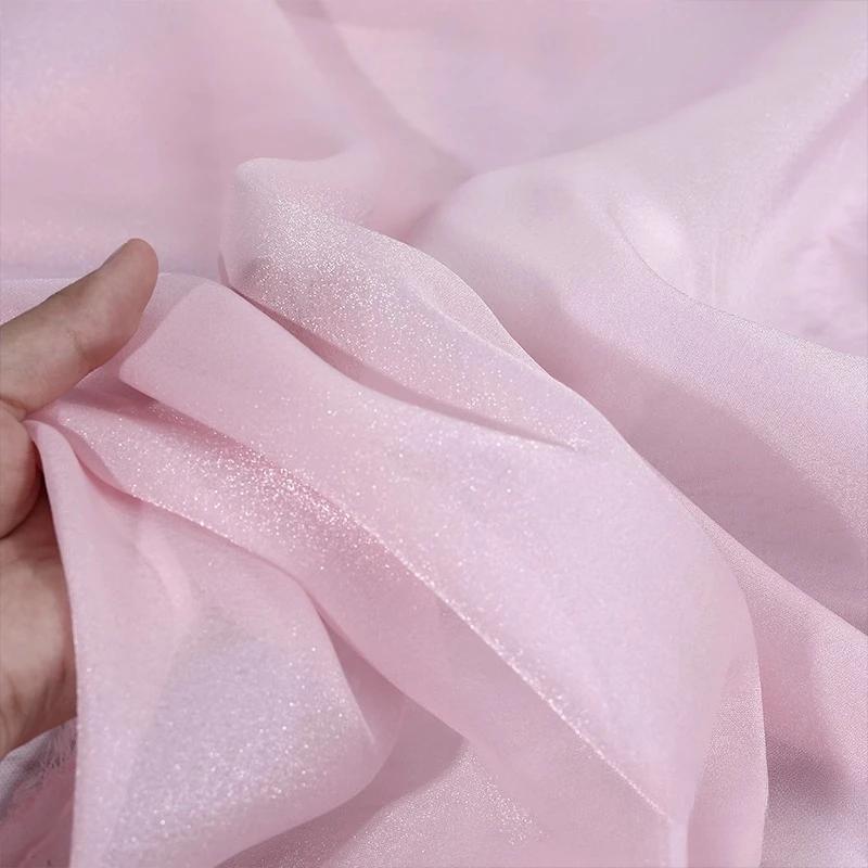 Wide 150cm Translucent Chiffon Tulle Fabric Material for Skirt Decoration Stage Performance Costumes DIY Sewing Handmade Fabric