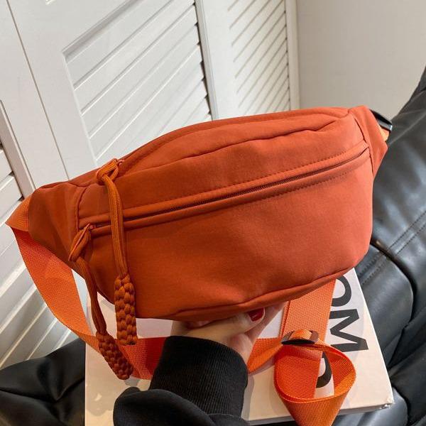 2024 Japanese Sporty Crossbody Bag for Women - Korean Trend, All-Match Chest & Waist Design, Simple Messenger Style