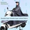 Oxford Style Thickened Adult Riding Double/Single Oversized Raincoat for Electric Bikes, Electric Scooters, and Motorcycles