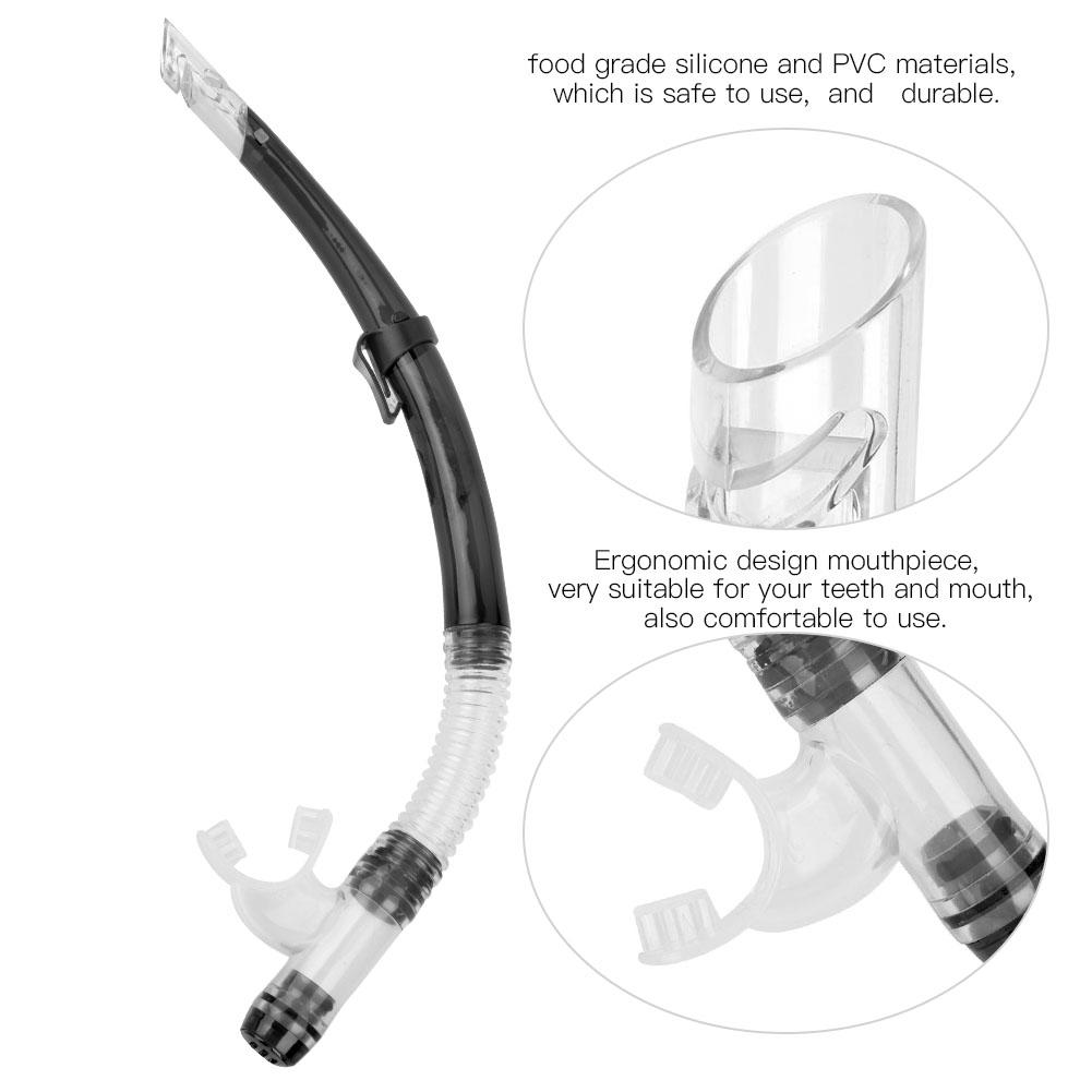 Professional Diving Snorkeling Breathing Tube Semi Dry Diving Swimming Equipment