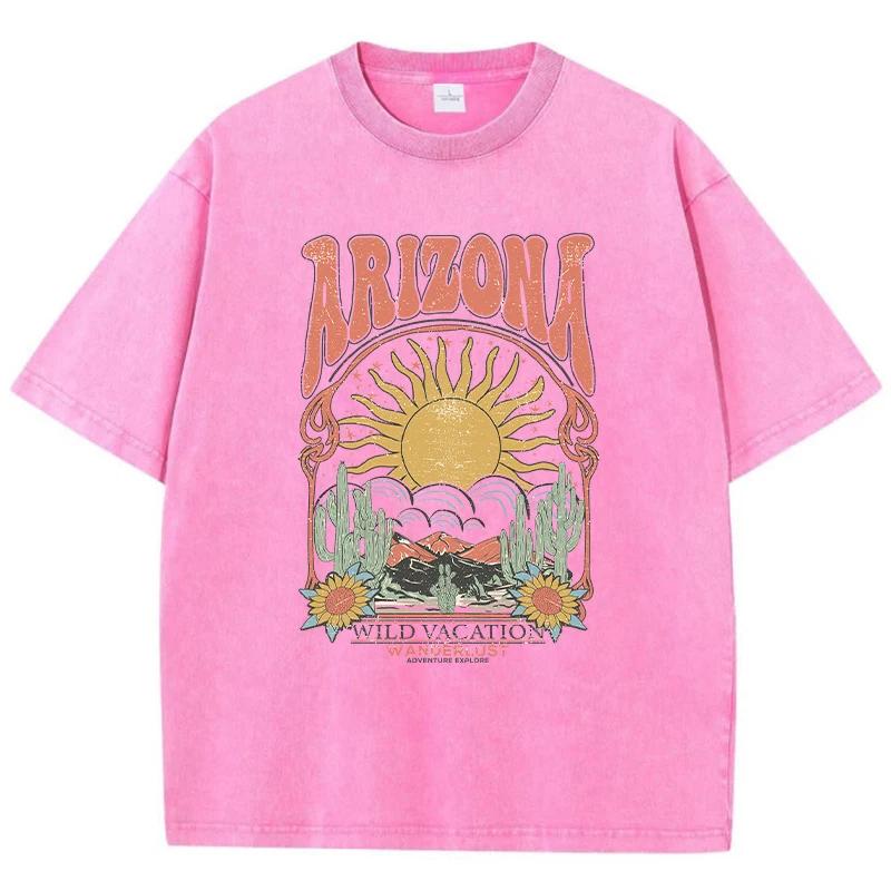 Fashion Tshirt Print Top Casual Loose Tshirt Retro Clothes for Unisex and Women Summer Trend Wear