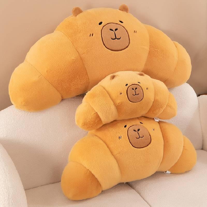 Croissant Baked Capibala Cute Plush Toys Animal Doll Legs Long Action Figure