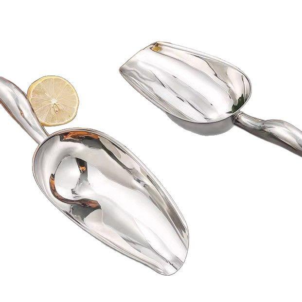 Food Grade Stainless Steel Shovel for Flour, Dried Fruits, Seeds, Sugar, Rice, Grains