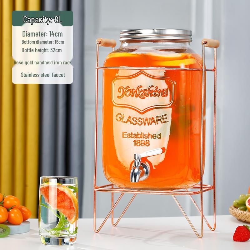 Cola Beverage Bucket with Faucet - Ideal for Lemon Juice, Fruit Tea, Cocktails, and Cold Water
