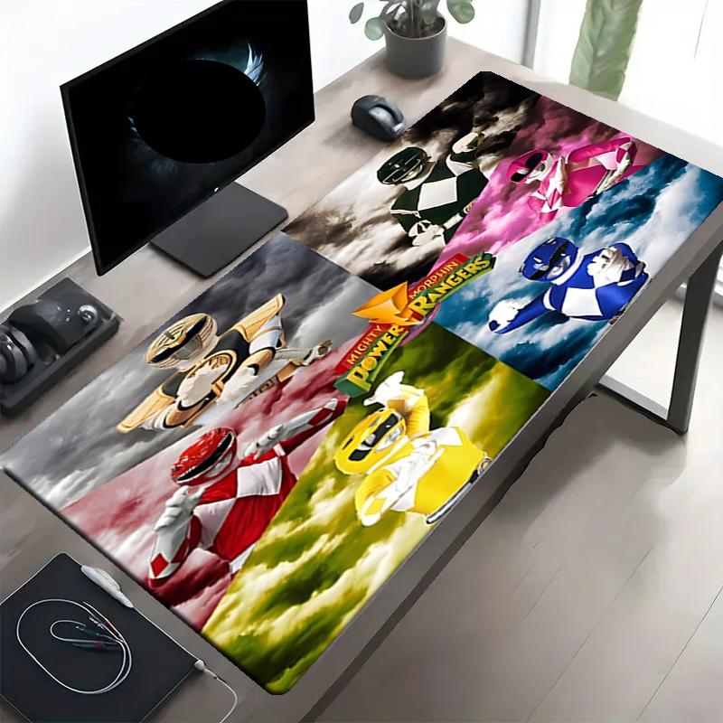 Mighty Morphin Power Rangers Print Mouse Pad, Anti‑Slip Desktop keyboard Mat, for PC Laptop Gaming Working Daily Use, Cool Festival Surprise Gift