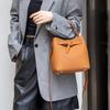Genuine Leather Bucket Bag Versatile Shoulder Bag High-end Casual Crossbody Bag