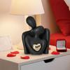 Paar Umarmung Figur Romantische Liebe Umarmung Statue Leichtgewichtige Moderne Keramik Herz Umarmung Handwerk Heimdekor Valentinstag Geschenk