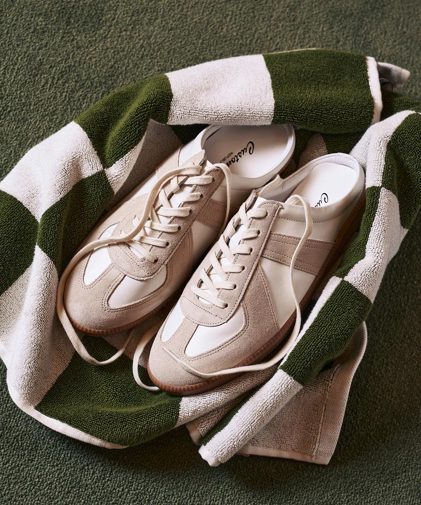 Customade Fields Cowhide German Army Sneaker Mules 3Cm (Cr0042Be)