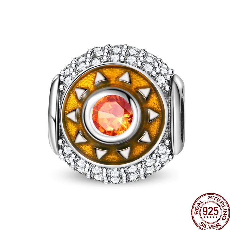 New Original Copper Pave Zirconia Pink Lotus Diy Beads Charms Fit Pan 3Mm Bracelets Madam Jewelry Gift