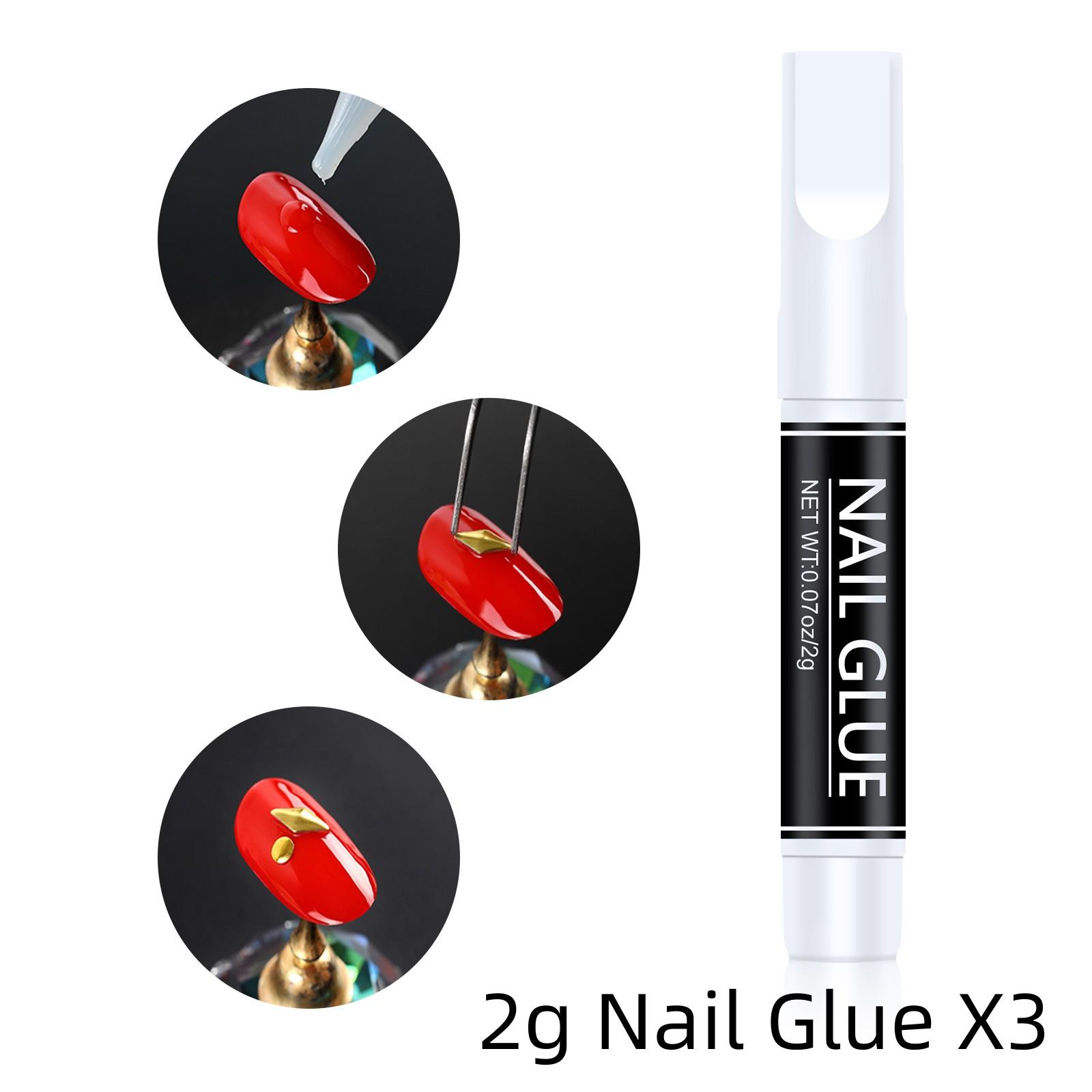 

COSCELIA Клей для ногтей для накладных ногтей Инструмент для наращивания ногтей Накладные ногти Маникюр Сильный клейкий клей Инструмент для ногтей Stick Nail Art Клей со стразами