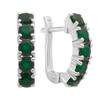Silver Earrings with Natural Agate 1.33ct (2197263)