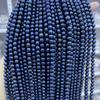 1String, Black Natural Freshwater Pearls, Handmade Near Round Pearl Beads for Jewelry Making DIY Crafts (Beads 7-8mm, Length 36cm)