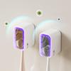 Dustproof Wall-mounted Toothbrush Holder Punch-free Bathroom Organizer For Electric Toothbrush Storage