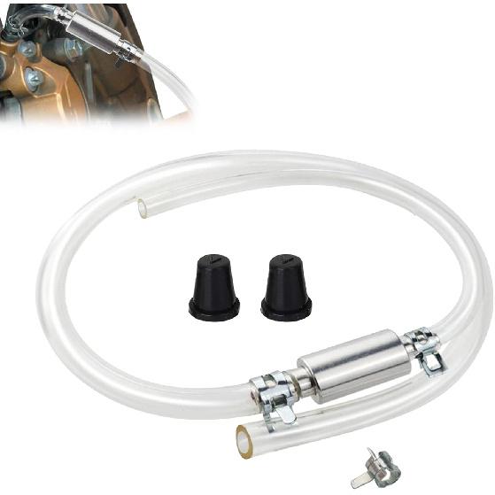 Bremsenentlüftungsschlauch - Einweg-Rückschlagventil Schlauchentlüftungswerkzeug-Kit, Bremsenentlüfter für Hydrauliksystementlüftung Auto Motorrad Kupplung (2 STÜCKE)