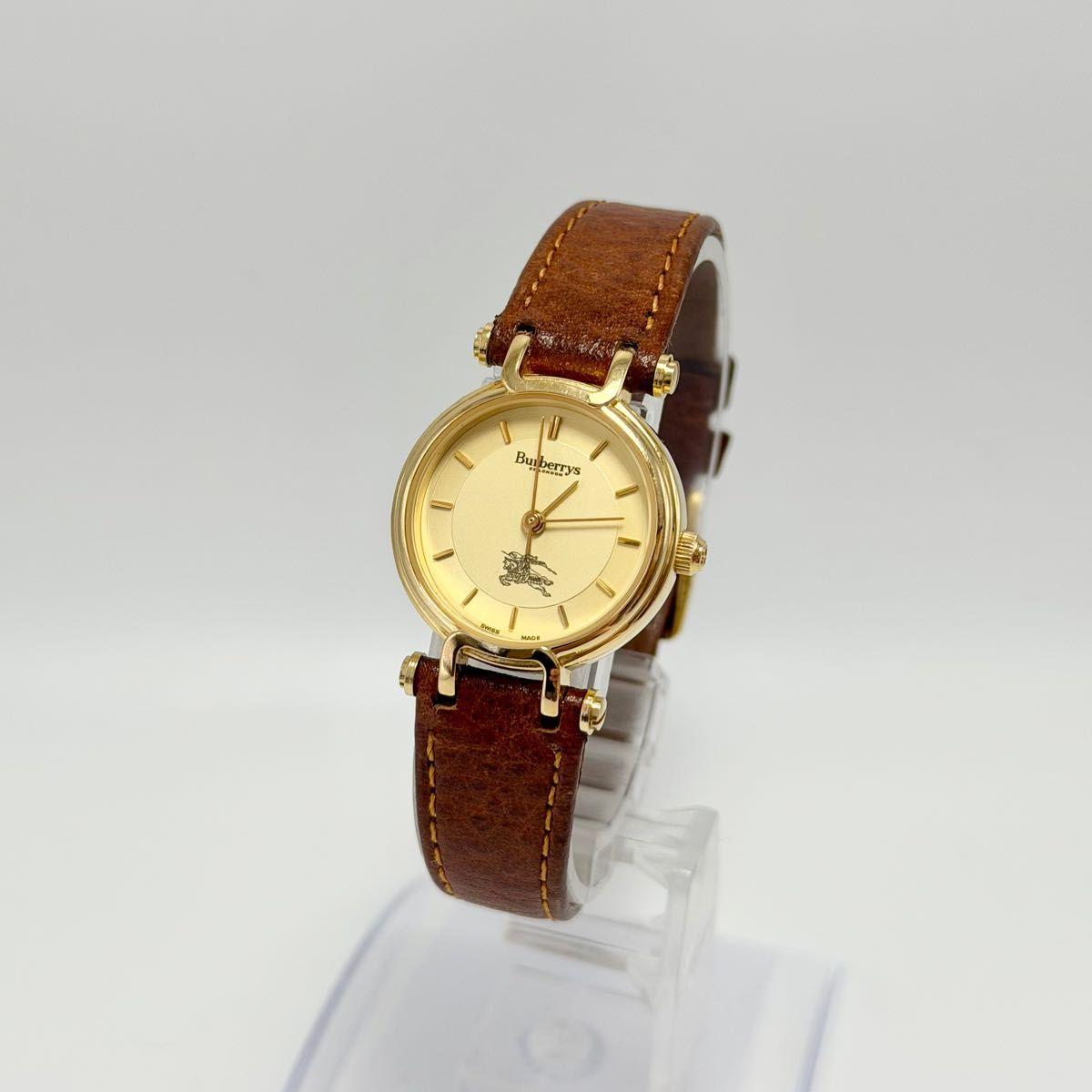 Used BURBERRY Burberry s 3200 QZ Gold Dial Women s Watch