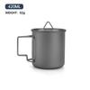 Outdoor Pure Titanium Mug Foldable Handle Delivery Storage Bag Portable Storage Camping Hiking Picnic Tableware