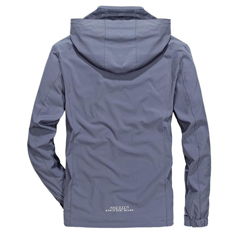 Jacket Men's Spring and Autumn Thin Outdoor Men's Waterproof Windproof Men's Jacket Mountaineering Suit Top