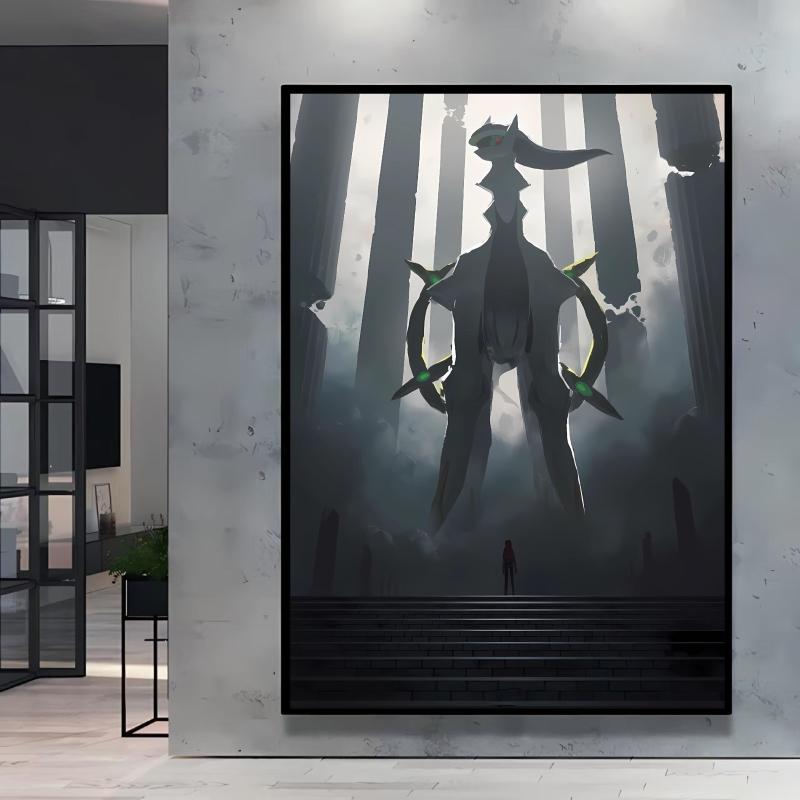 Classic Anime Character Pictures Pokemon Arceus Canvas Painting Wall Art Poster Home Children's Bedroom Decor Friends Gifts