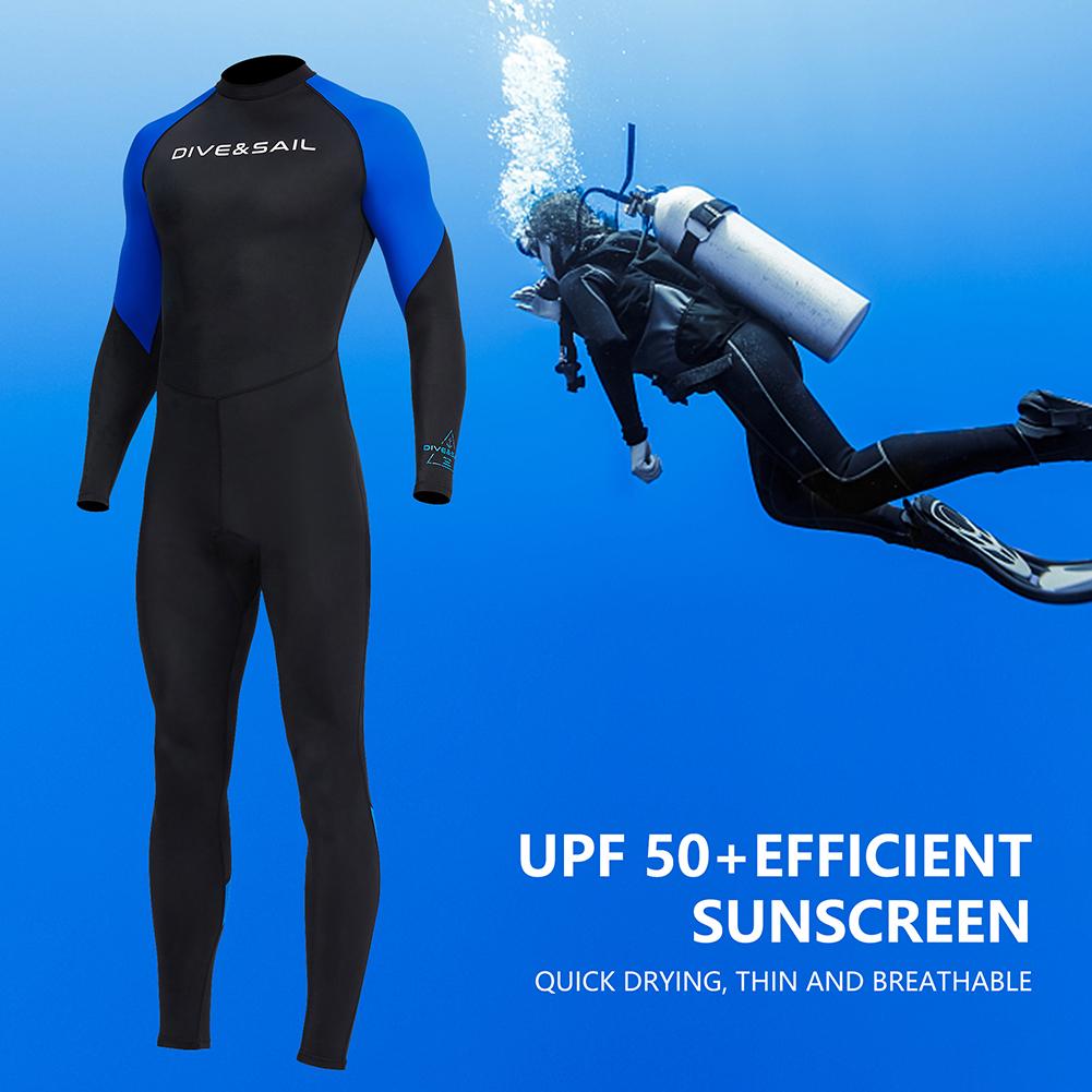 Men Diving Protection Clothes Long Sleeve Sunscreen Snorkeling Surfing Swimsuit Warm Elastic Anti-scratch Water Sports Equipment