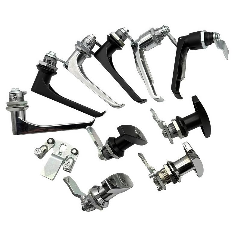 MS324 Zinc Alloy T/L-Type Handle Lock for Air Purifier Door and Industrial Equipment