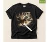 Comfort Colors® Cat Smoking Cigarette Shirt, Funny Feline Design Tee, Cat Lover Top