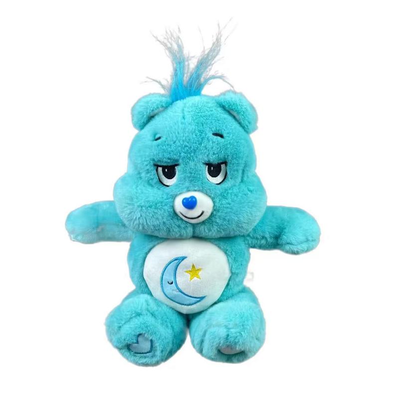 

Милая мультяшная кукла-медведь, радужная, милая плюшевая игрушка для детей, 40 см, ПП хлопок синий