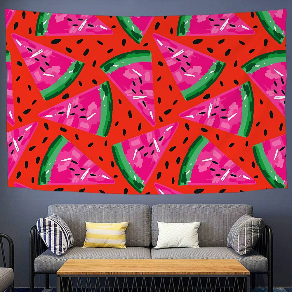 

CUTE Watermelon Cartoon Tapestry For Living Room Home Dorm Decor INS Home Decor 74x94cm(29x37in)