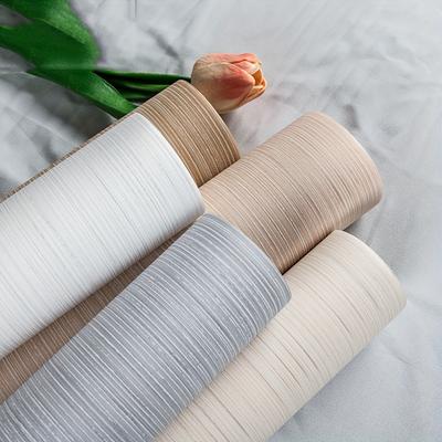 1 Roll of Non-Self-Adhesive 3D Striped Wallpaper - Size 20.87 X 374 Inches, Made of Non-Woven Eco-Friendly Material