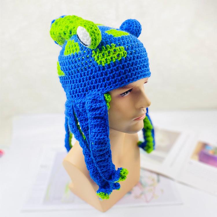 Cross-Border Adult Party Prank Crochet Octopus Hat