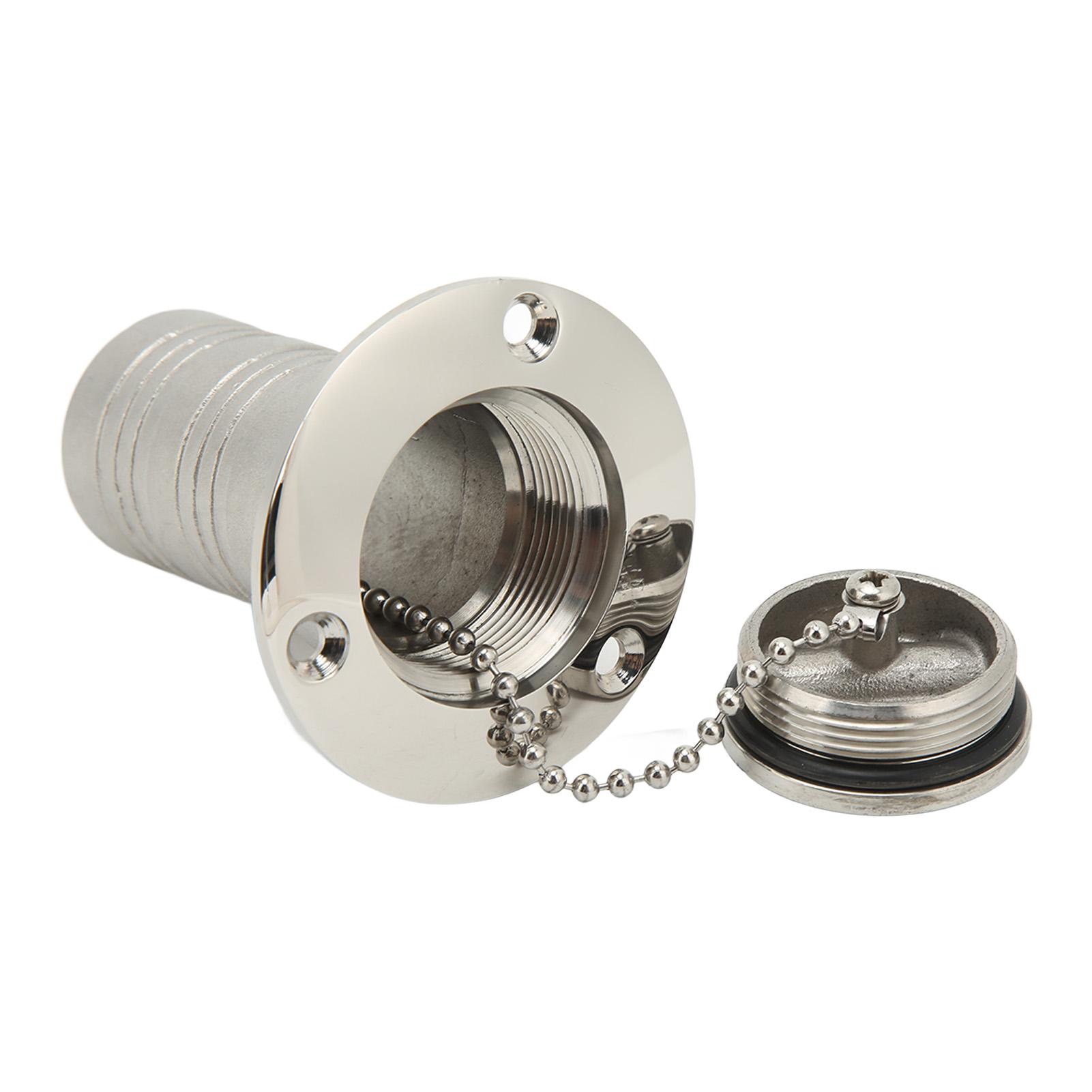 

Marine Boat Deck Filler with Keyless Cap Stainless Steel Mirror Polished Boat Deck Fill Filler for Boat Yacht Caravan