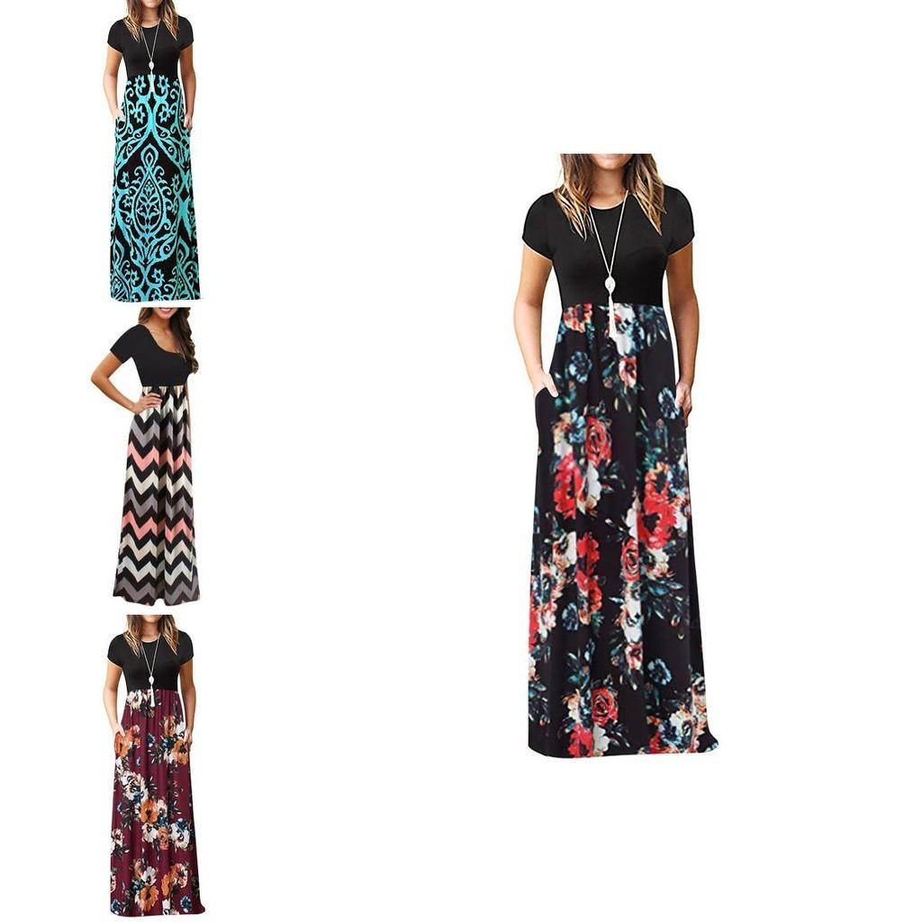 Superbe Robe Longue Maxi Florale Bohème pour Femmes, Idéale pour les Soirées Cocktail et les Événements d'Été