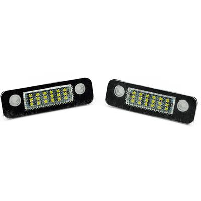 2 Stück für Ford Mondeo MK2 Fiesta Fusion 12 V Auto-Kennzeichenbeleuchtung SMD 3528 weiße Lichter 18 LEDs