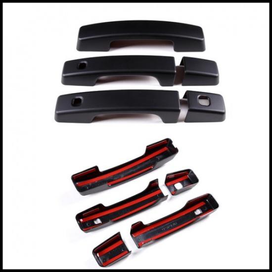 Black Door Handle Cover Trim Outside Exterior For Land Rover Defender 90 -23