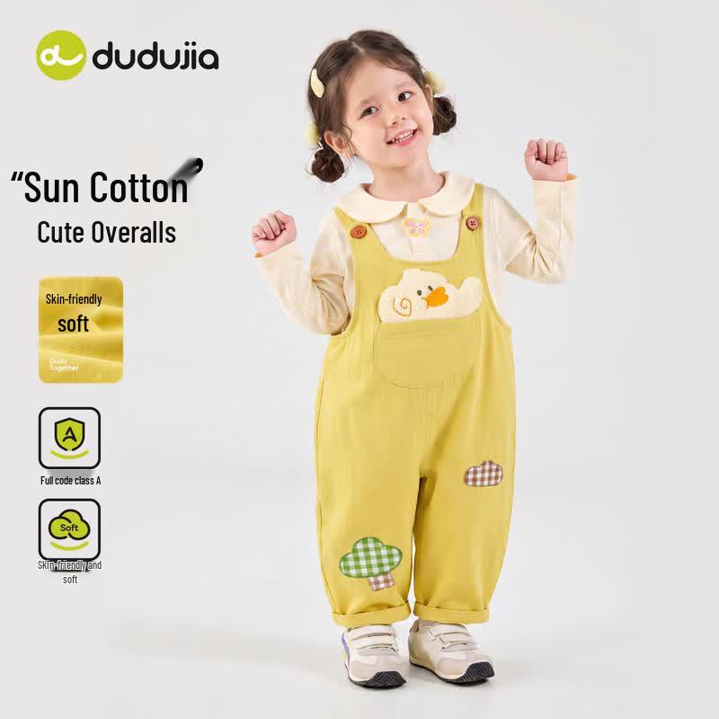 Dudu Home 100% Cotton Baby Overall Trousers