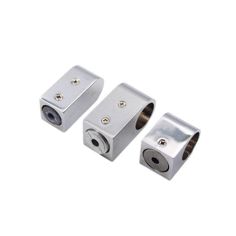 Chrome-Plated Wardrobe Pipe Holder for Clothes and Towel Rods