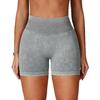New Seamless Sand Washed Yoga Shorts, High Waisted And Hip Lifting Shorts, Tight Fitting Running And Fitness Yoga Pants For Women