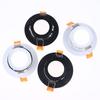 1Pcs White Black Round Light Kit Gu10 Base Lamp Holder Adjustable Ceiling Spotlight Shell Accessories