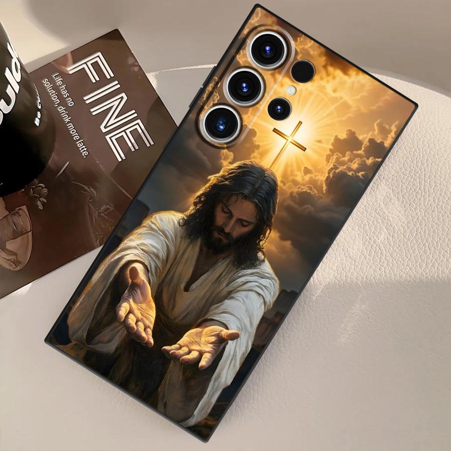 Creative Jesus Art Case for Samsung Galaxy S26 Ultra S24 S25 Plus S21 FE Note 20 8 9 10 S20 Ultra S23 S10 S9 Funda Phone Cover
