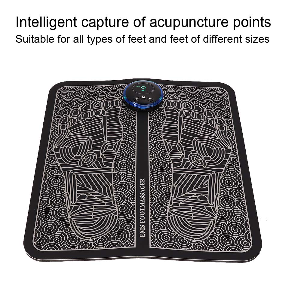 Electric EMS Foot Massage Pad Feet Acupuncture Stimulator Massager