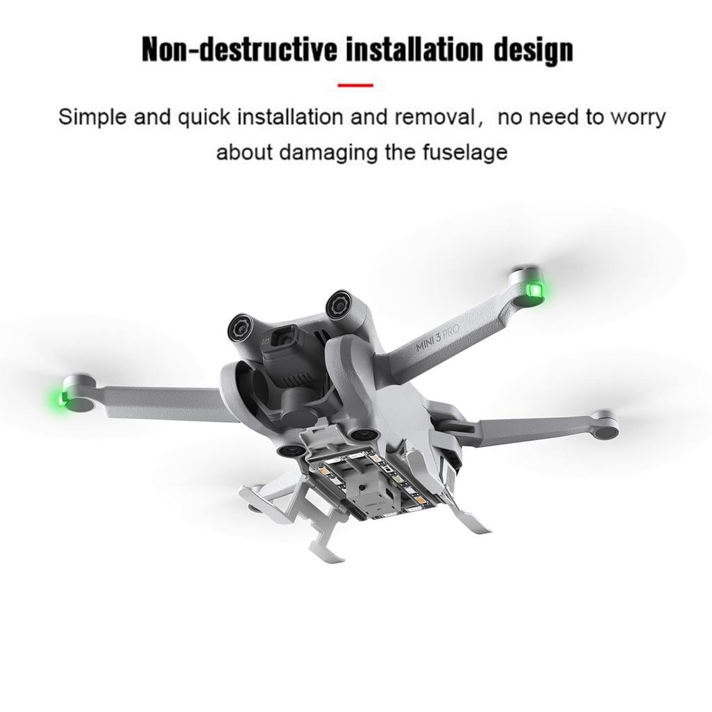 LED Flashing Light Landing Gear Foldable Heightening Drone Landing for Dji Flying Gear Tripod 3 Y0D6