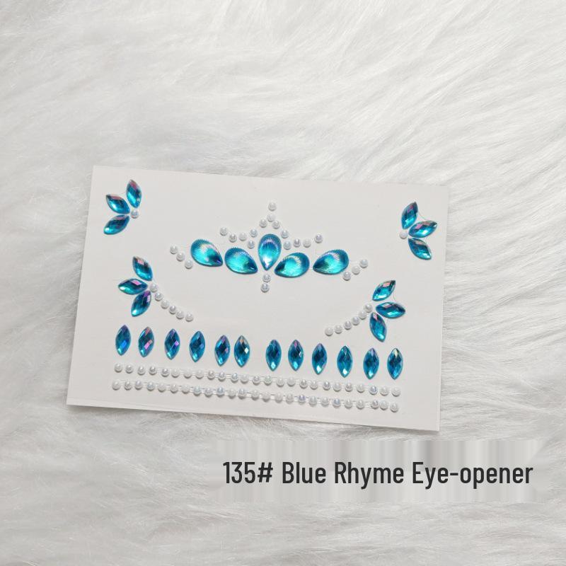 Kids' Rhinestone Eye and Brow Stickers for Makeup and Performances