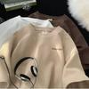 T-shirt Estiva a Maniche Corte Waffle Trendy Giapponese Unisex Larga