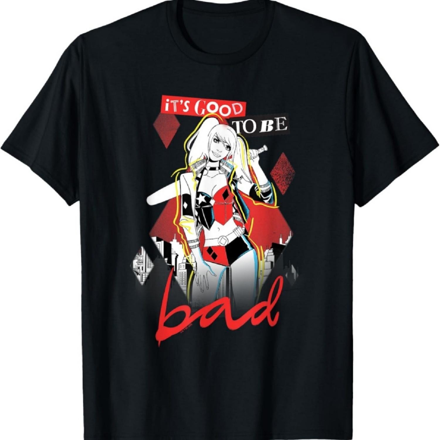 

Harley Quinn Good to be Bad Black T-Shirt XXXXXL чорний