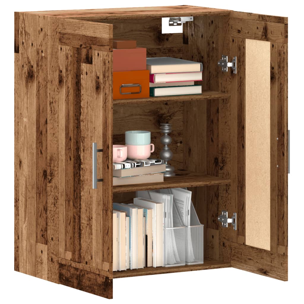 vidaXL Wall Cabinet with Vintage Wood Look 69.5 x 34 x 90 cm Wood Based Material