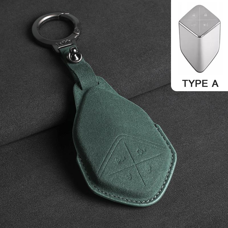 

For Changan Deepal S7 Sl03 S07 G318 Unit Unik Cs35Plus Cs55 Plus Cs75 Suede Car Key Case Cover Key Protection Shell Accessories