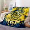 1PC 1 Fc Lokomotive Leipzig Custom Name Patterned Flannel Blanket Suitable For All Seasons for Home Decor Warmth and Comfort Gifts Holiday Present